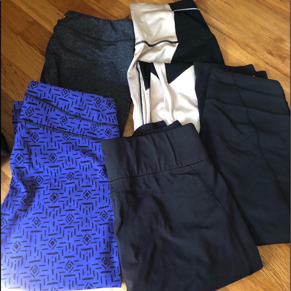 5 pair lucy bundle: black/purple/gold size sm/m